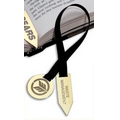 Round/Arrow Ribbon Bookmark - Gold